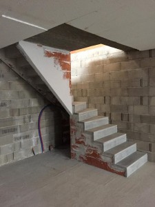 Escalier béton brut
