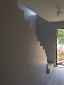 Escalier béton brut