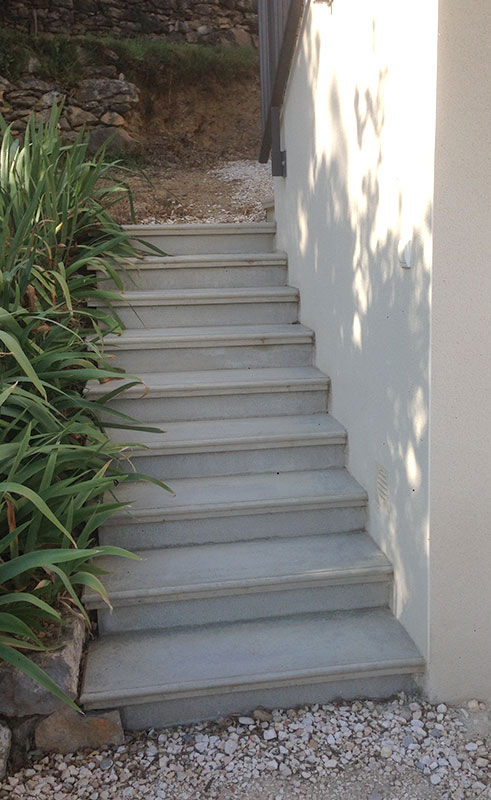 escalier exterieur finition beton